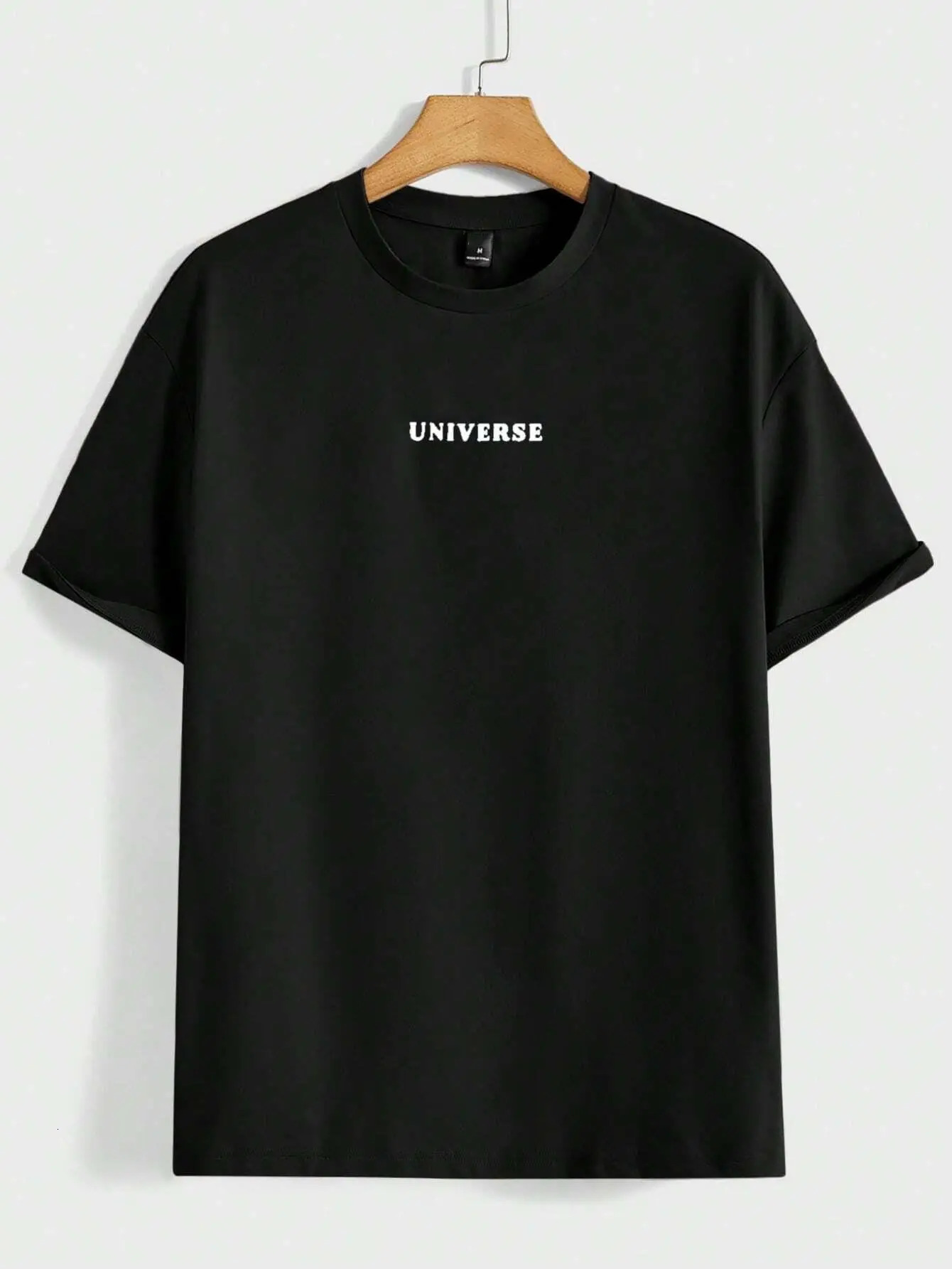 Believe in your own universe interesting graphic mens Tshirt cotton casual short sleeved fashionable breathable loose oversized 250409