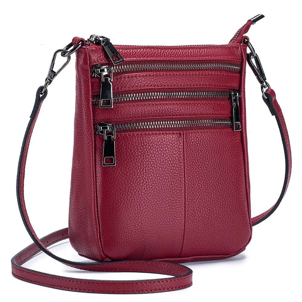 Women Fashion Underarm Pouch Soft Genuine Leather Shoulder Retro Crossbody Bag Casual Portable Bucketbags