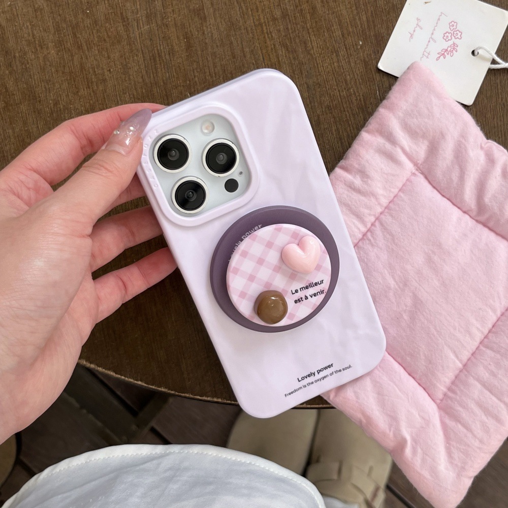 Plaid 3D Stand Origami Phone Case Compatible with iPhone 16 Pro Max Shockproof iPhone 15/14 Pro 13