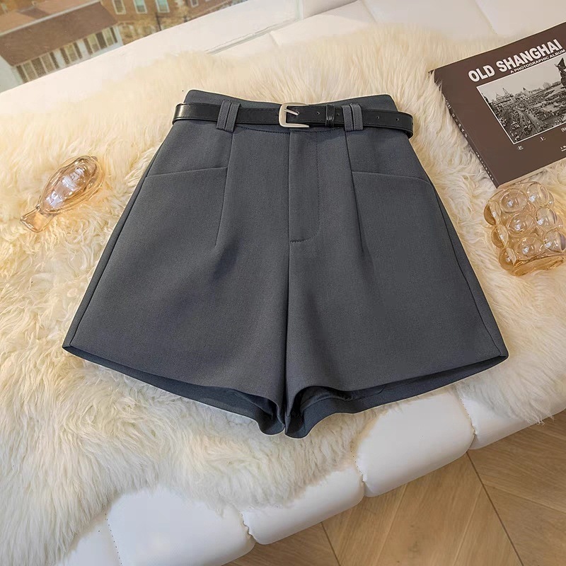 2025 New Designer Shorts Suit Shorts For Women In Spring And Summer Wearing New High Waist Slimming A-line Versatile Wide Leg Pants