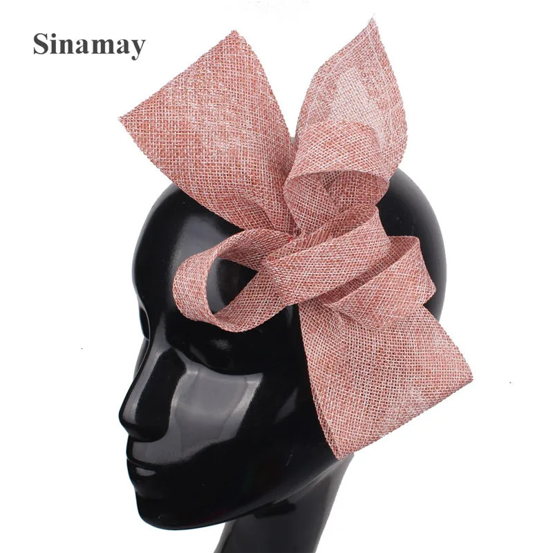 Bow Wedding Fashion Fascinator Bride Headwear Elegant Women Party Church Dinner Hair Accessories Hair Combs Feather Decor 250409