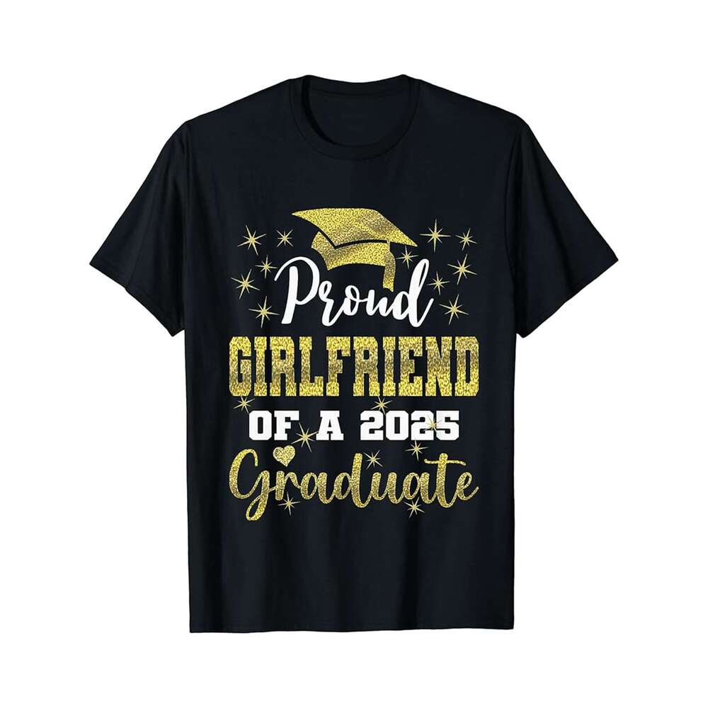 Designer T shirt Super Proud Godfather of 2025 Graduate Awesome Family - 220g Tshits