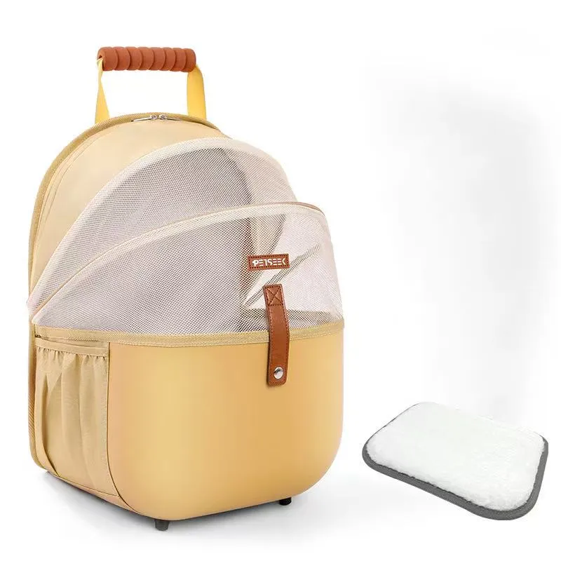 Pet seeking cat bag, portable cat bag, large capacity backpack, pet space cabin, breathable dog bag, take out items