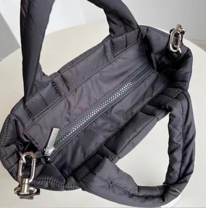 Quilted Puff sport Tote Bag Women Space Down Feather Padded Space Cotton winter warm bucket Crossbody Shoulder Bags M38