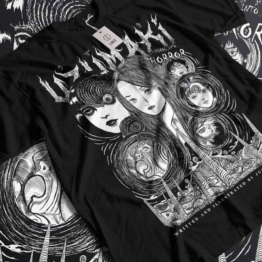 Toshiji Ito T-shirt Horror Japanese Master Funny Girl Anime Gift Shirt Full SizeXJ250409