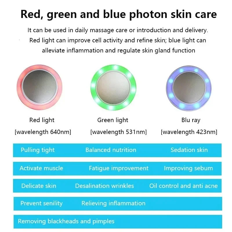 Cryotherapy Face Care Device Cold Hammer Blue Pon Acne Treatment Massager Skin Lifting Rejuvenation Beauty Machine 251106