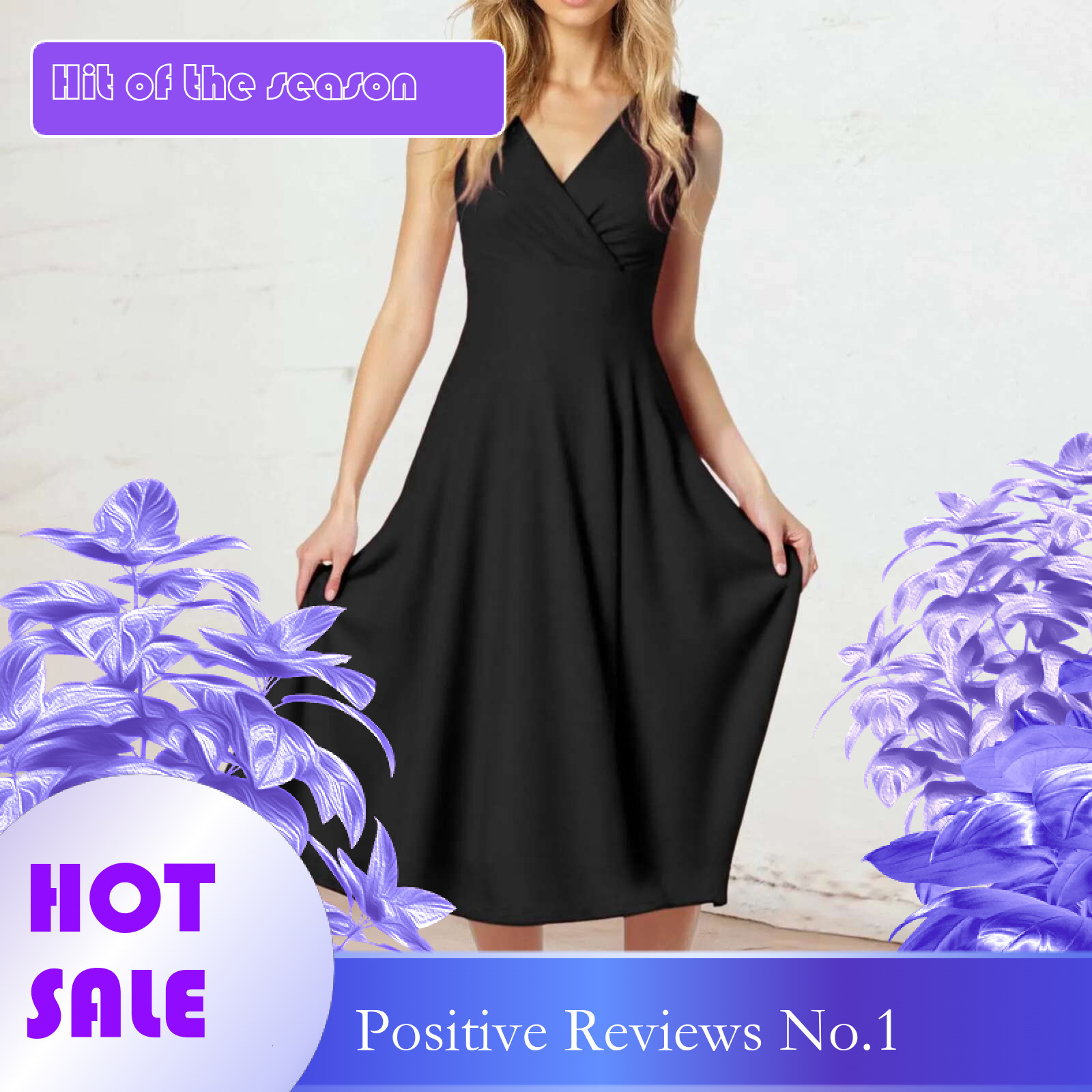 Dongdumaoyi Summer Women S Dress Solid Color Tank Top Fashion Casual Sexy Deep V Neck Sleeveless Elegant Ladies Party A Line Dresses