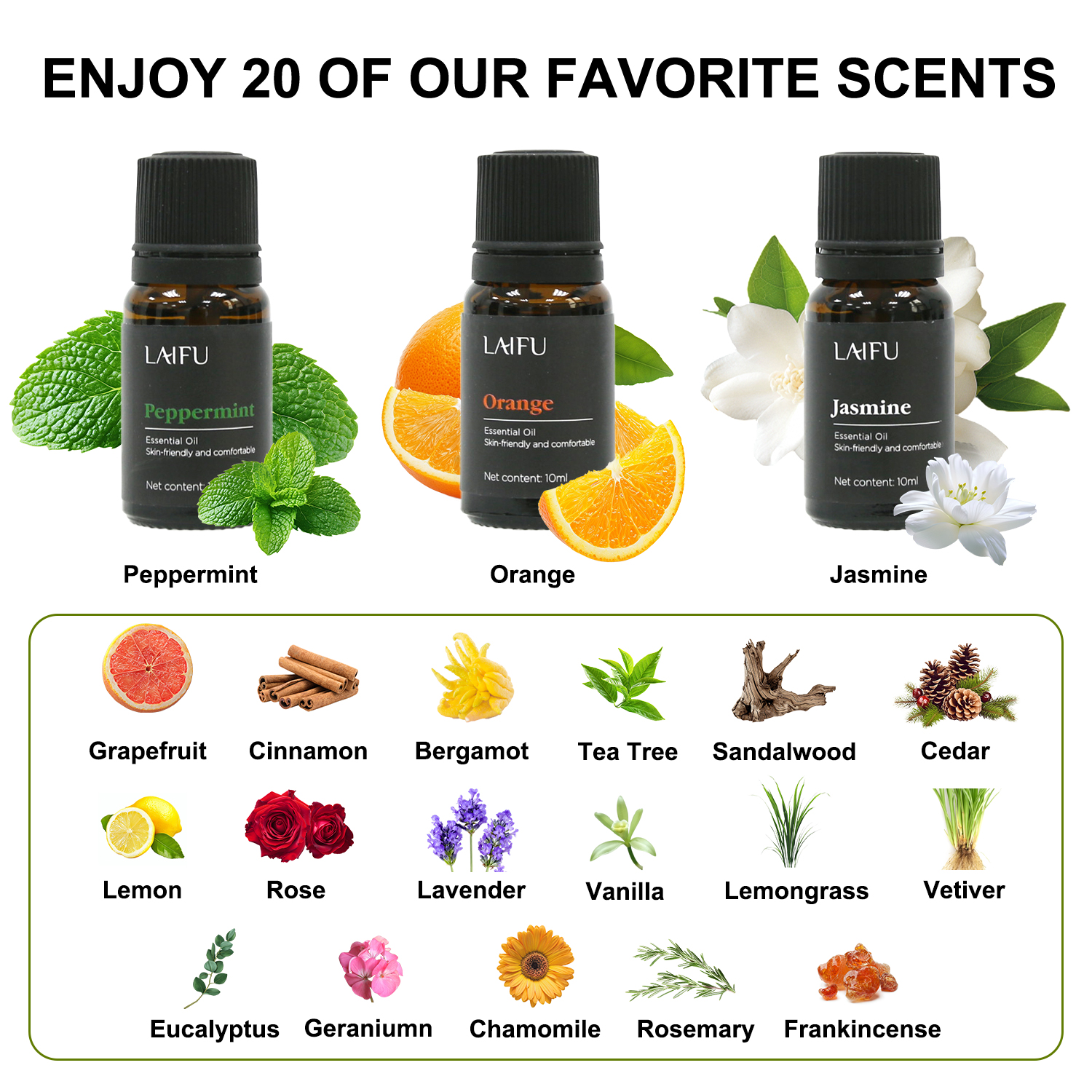 Aromatherapy Essential Oil Set, Water Soluble Scents for Humidifier, Diffuser, Candle & Soap Making, Home, Hotel & Restaurant Use, Multiple Fragrances