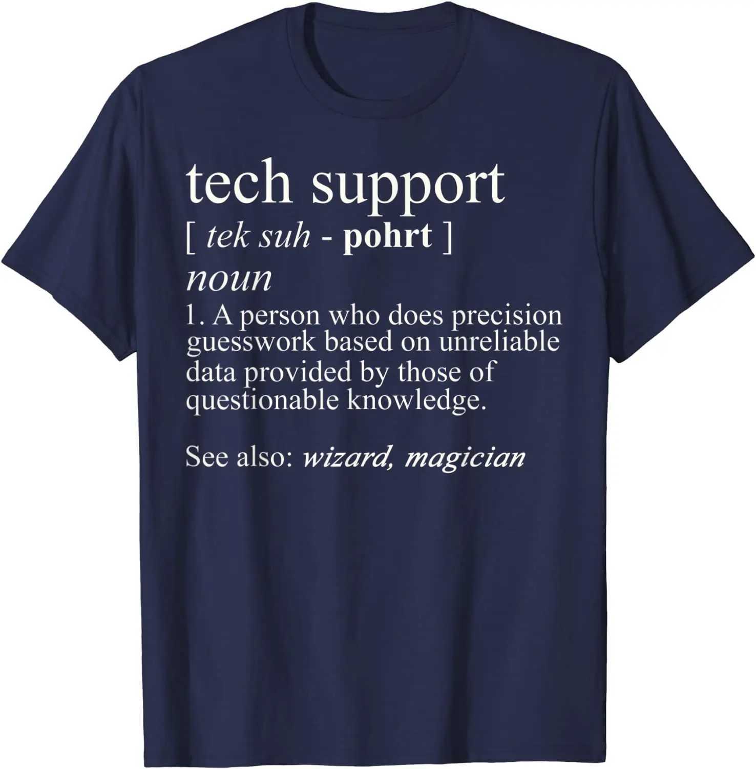 Technical support defines shirts fun and cute computer nerd gift T-shirts cotton mens tops printed T-shirts crazy new arrivalsXJ250409
