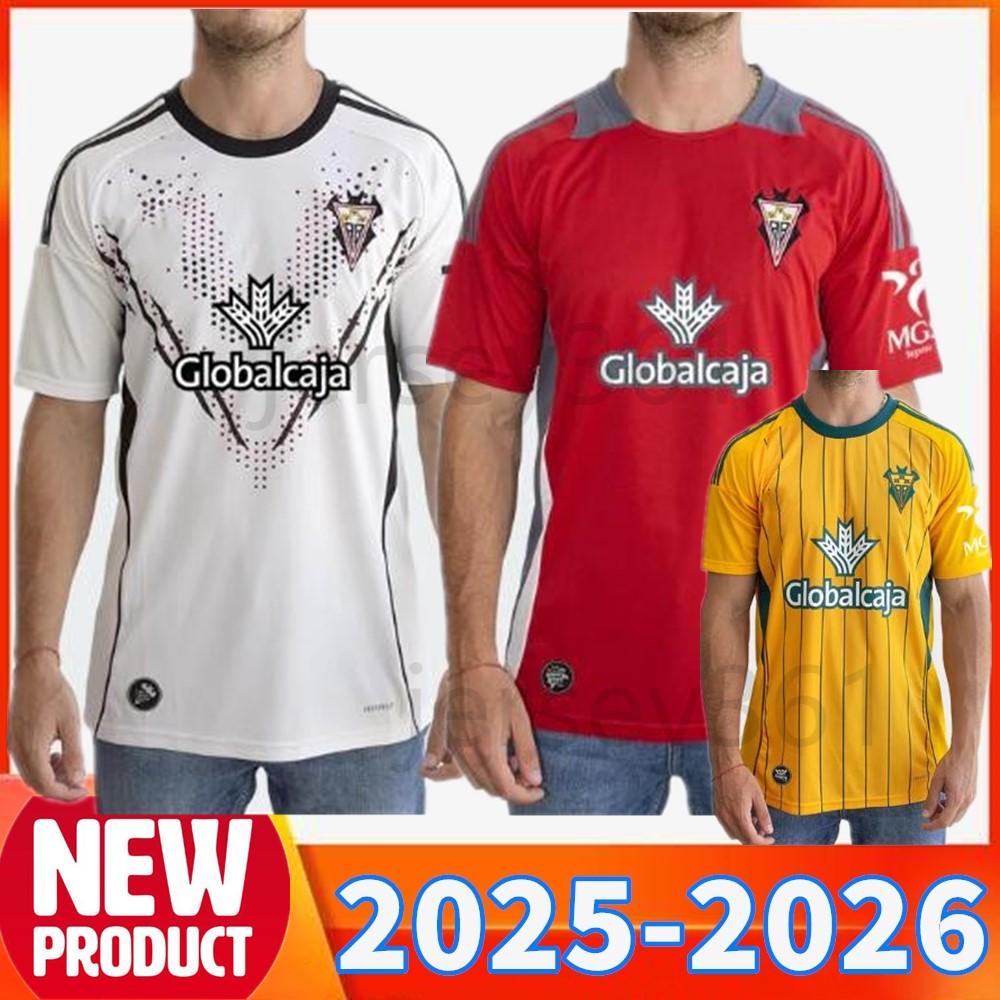 25 26 Albacete soccer jerseys HOME AWAY THIRD SHIRT JEFTE MEDINA MORCI MELENDEZ FRAN GAMEZ MORENO football shirts 2025 2026 Albacete Balompie Men jersey