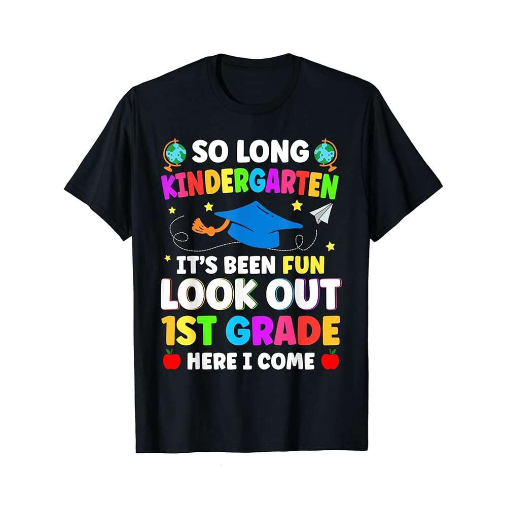 Designer T shirt So Long Pre-K Graduation Kindergarten Here I Come 2024 - 220g Tshits