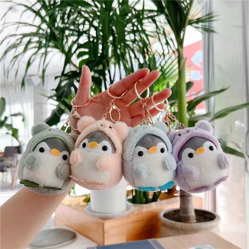 New Little Penguin Plush Keychain Cute Plush Doll Anime Kaii Childrens Toy Pendant Keychain Girl Birtay GiftXJ250409