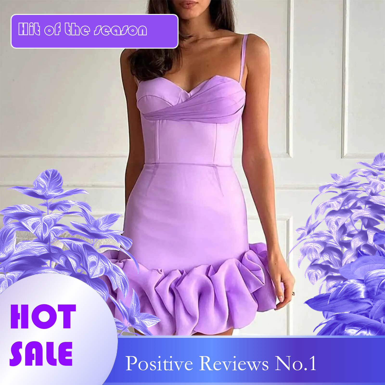 Dongdumaoyi New Summer Elegant Pleated Suspender Dress Sexy Nipped Waisted Women Wrap Hips Short Temperament Slim Solid Evening
