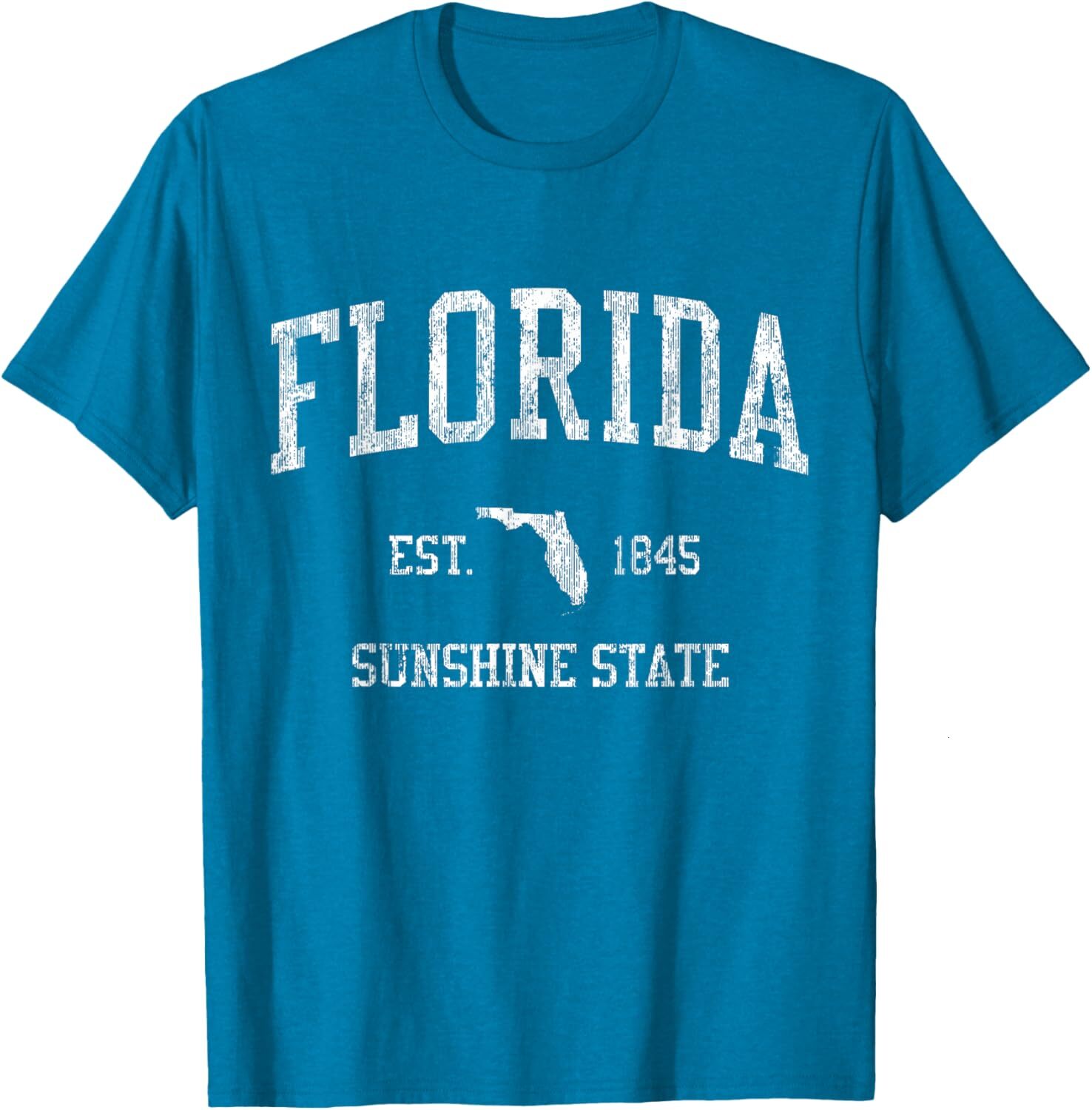 T shirt for Mens Florida T-Shirt Vintage Sports Design Floridian FL Tee Graphic Tee Casual Tops Clothes Short sleeve cool