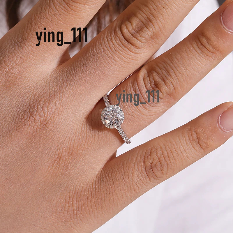 IGI CVD HPHT Lab Grown Diamond 14k Gold 1.0Carat Brilliant Diamond Halo Engagement Rings For Women Girls Promise Gift Jewelry