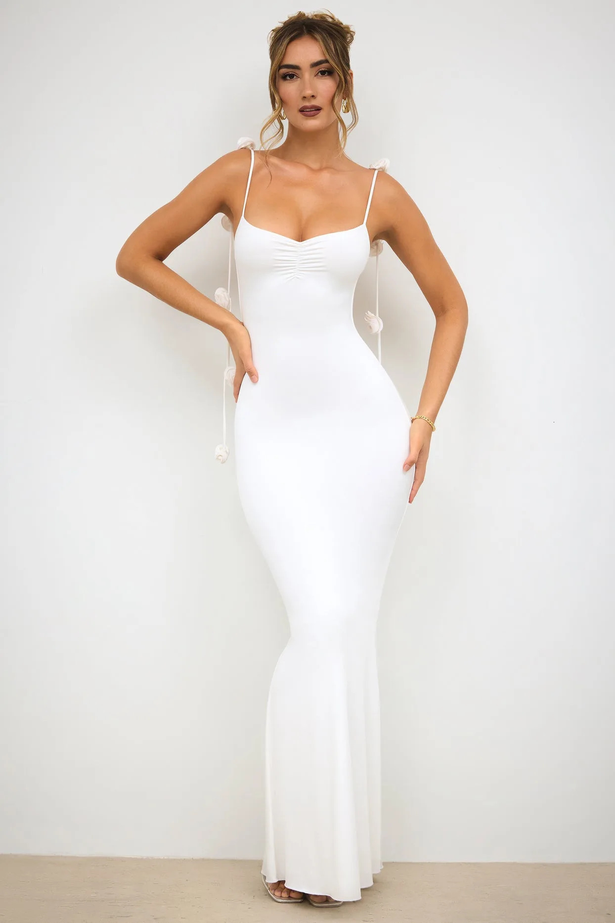 Mia Muse Womens Four Seasons Elegant Solid Color Sleeveless Sweetheart Neck Bag Maxi Evening Dress 250409