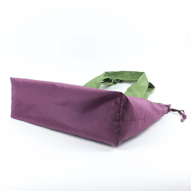 Large Capacity Reusable Drawstring Bag Nylon Foldable Grocery Bag Collapsible Shopping Bag Eco Large Polyester Beach Bags 250331 - view 4