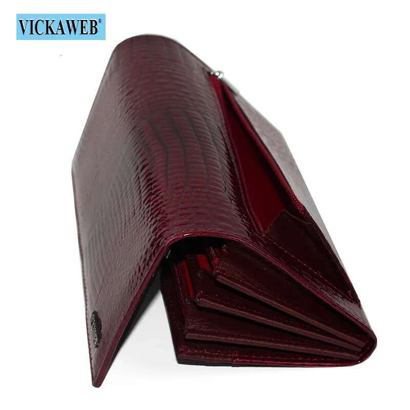 Free Gift Genuine Leather Women's Wallets Long Ladies Double Zipper Wallet Clutch Money Bag Design Purse Fashion Purses Vk-Ae501