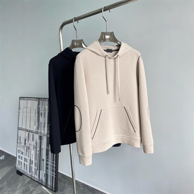 Gaoding 24 New Cashmere Tencel Cotton Blend EZ Men's Drawstring Hoodie Simple Casual Hooded Sweatshirt