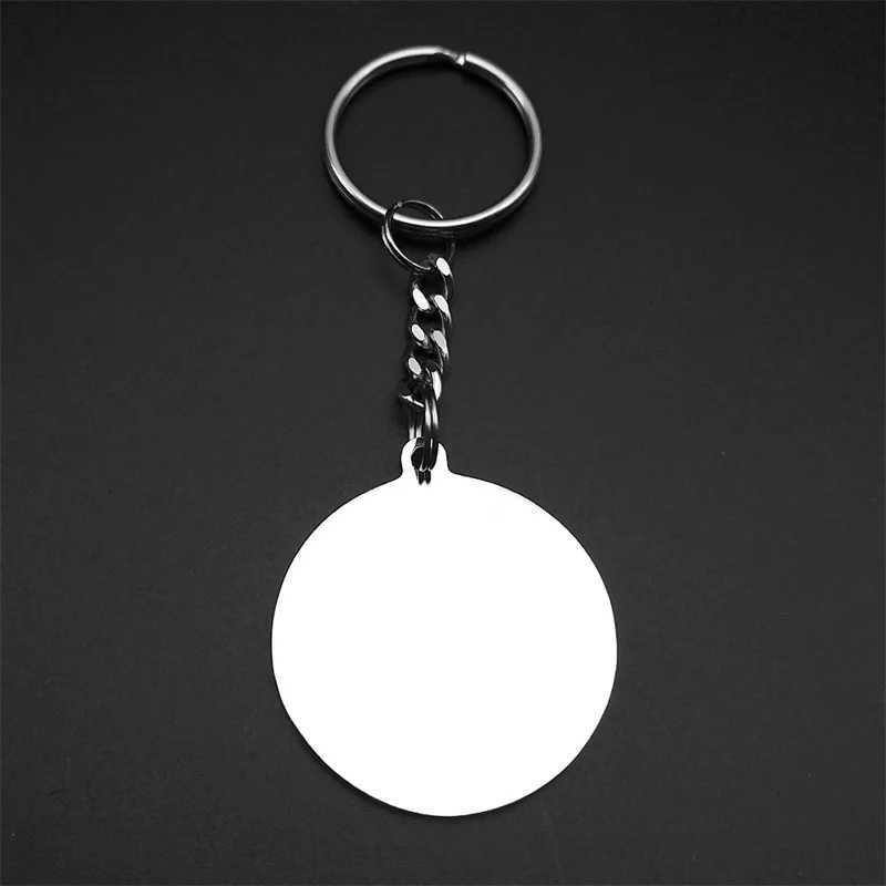 St. Christopher Protect Us Womens Medal Keychain Mens Stainless Steel Orthodox Angel Catholic Keychain Jewelry GiftXJ250409