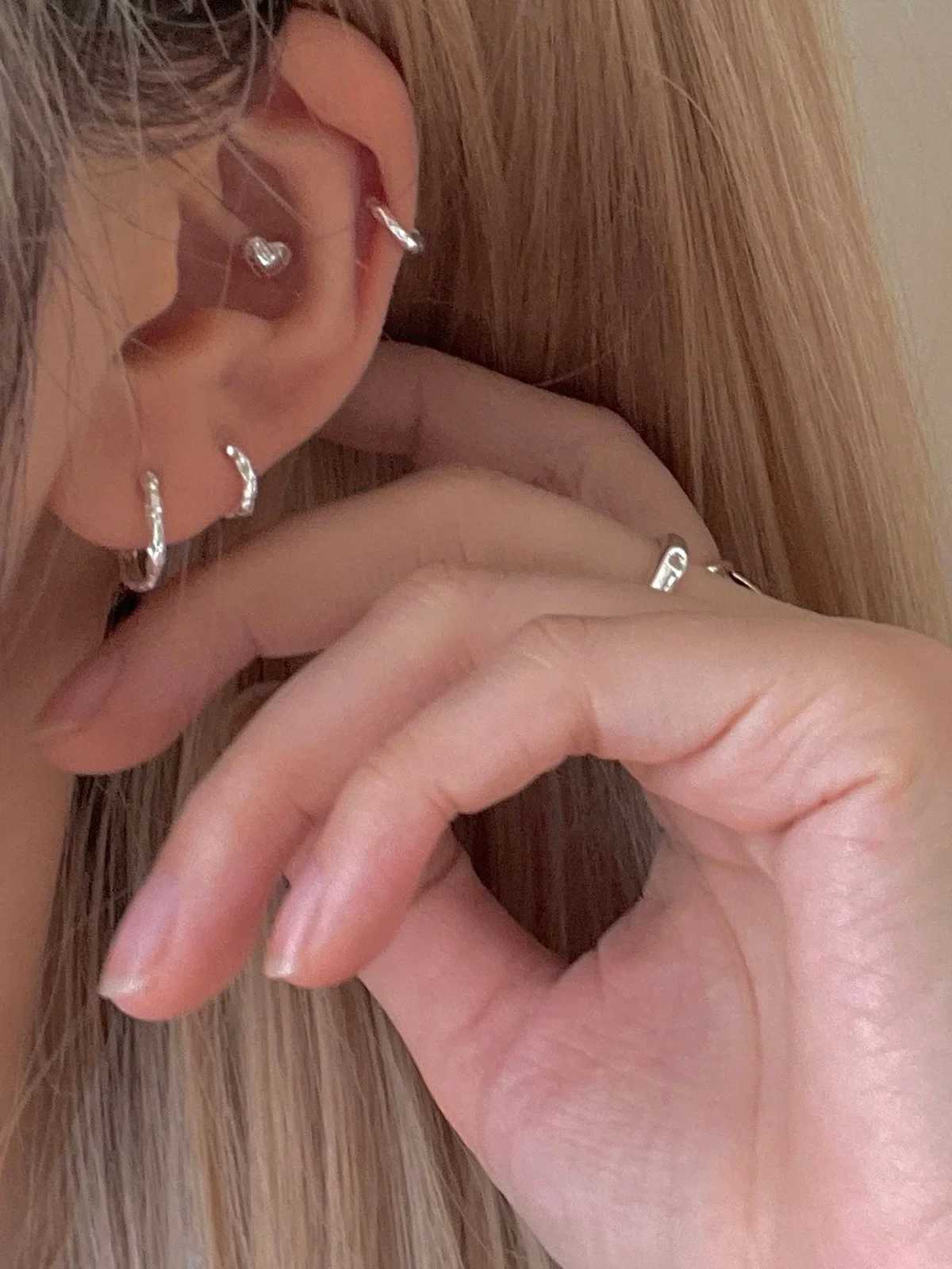 925 Sterling Silver Earrings Temperament Simple for Women Wedding Jewelry Accessories Z250408