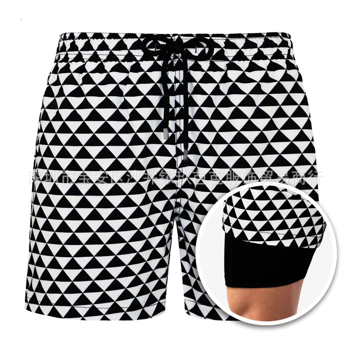 2025 New Designer Men Shorts Summer Men Beach Pants Sports Print Double Layer Shorts Product Upgrade Pocket Drainage
