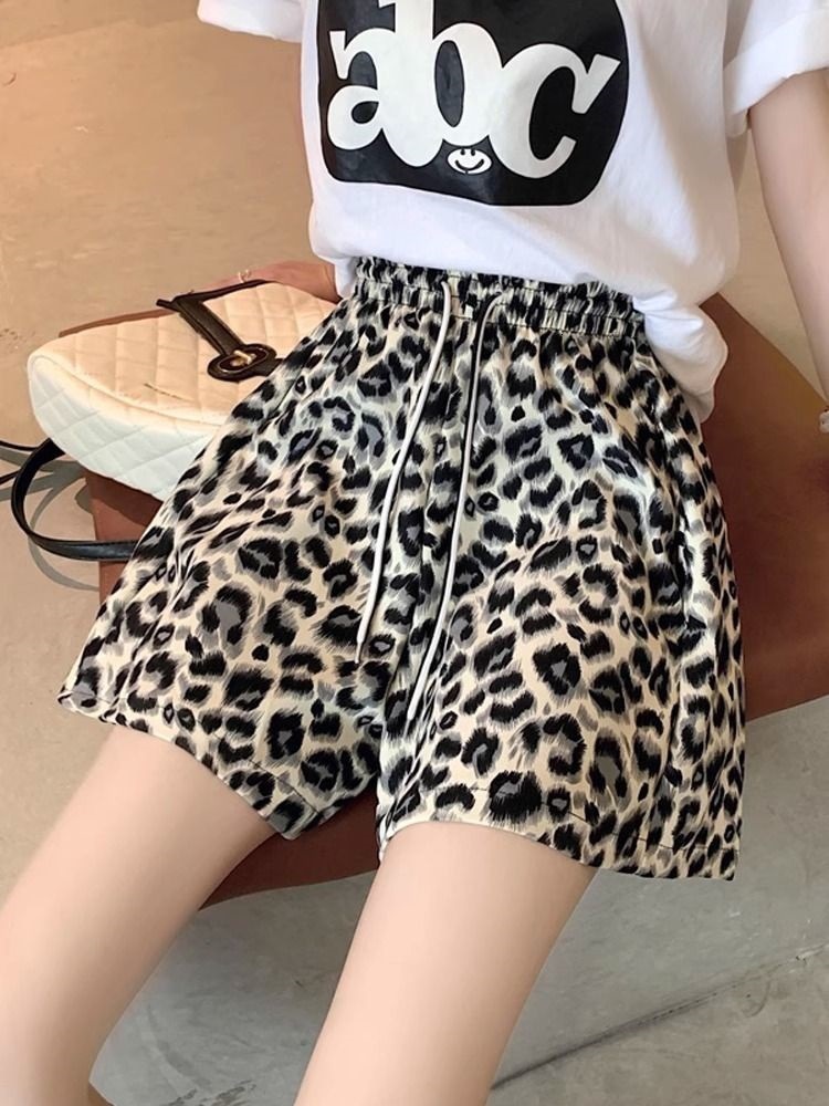 2025S Designer Shorts For Women Ice Silk Wide Leg Shorts Children S Summer Thin Loose Fit Slimming Look Plus Size High Waist Yoga Hot Sports Pants Ski