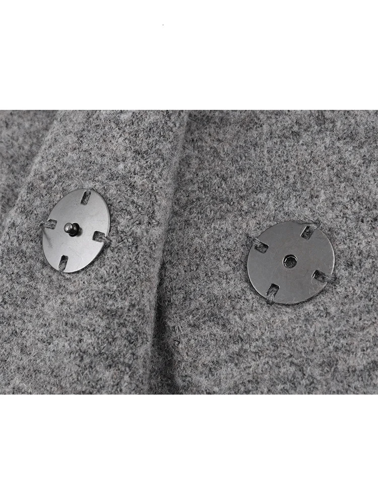 TFMLN Womens Knitted Mini Skirt Set Long Sleeve Loose Bomber Jacket Top A-Line Short Skirt Autumn Winter Elegant Suit 251107