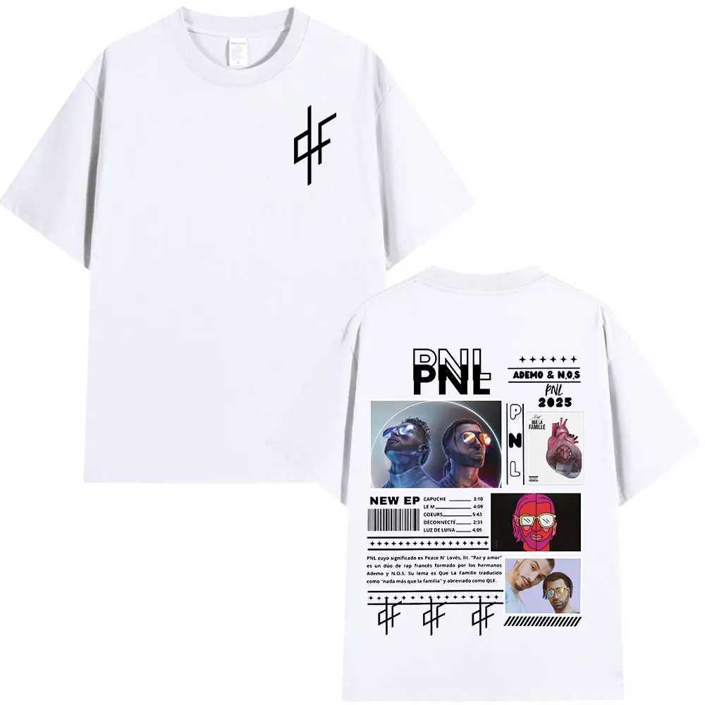 Le Monde Chico T-shirt PNL album French rapper graphic printed T-shirt mens hip-hop fashion short sleeved T-shirtXJ250409