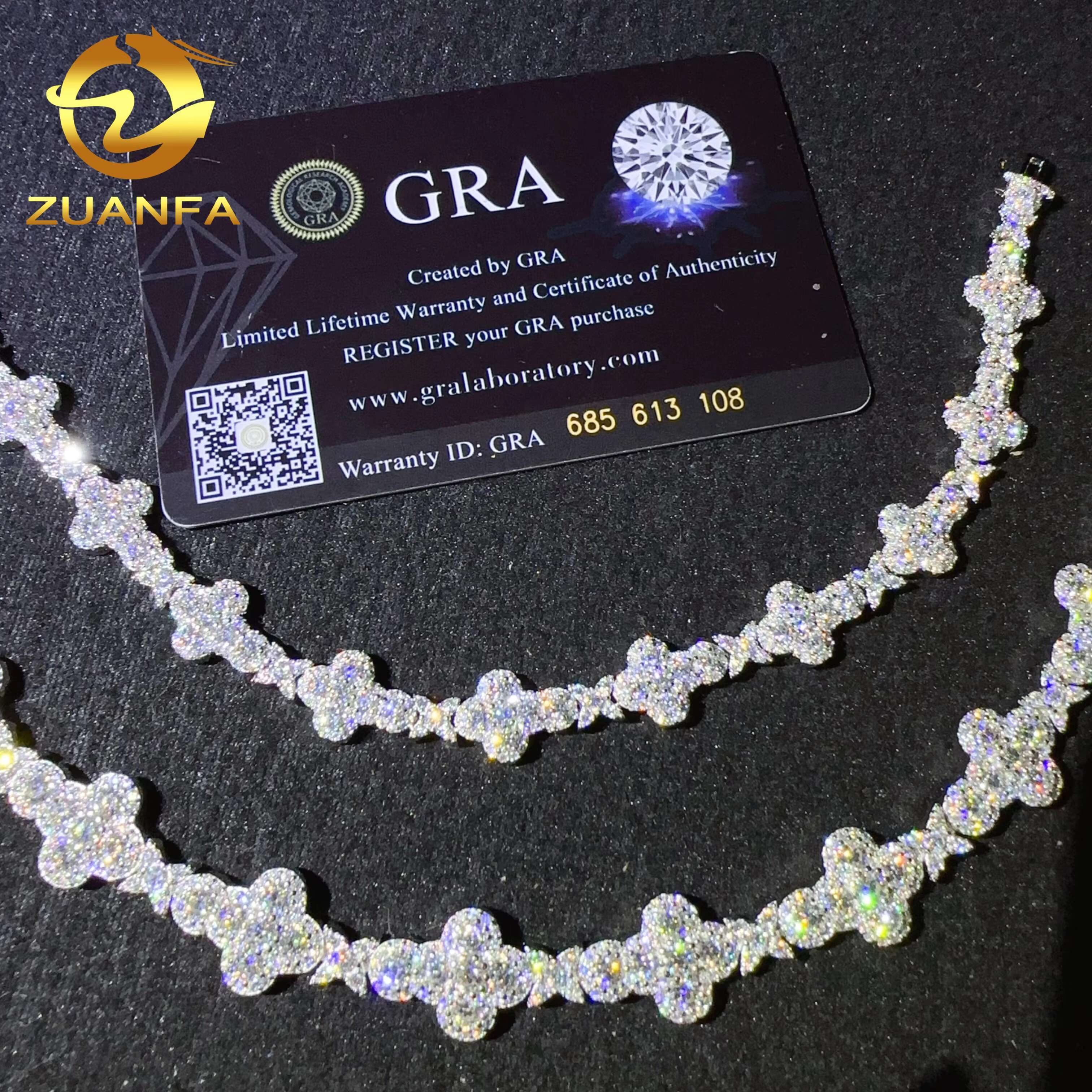 RTS 10mm 13mm Width Cross Bracelet Silver 925 Vvs Moissanite Diamond Hip Hop Iced Out Jewelry Cross Tennis Chain Bracelet