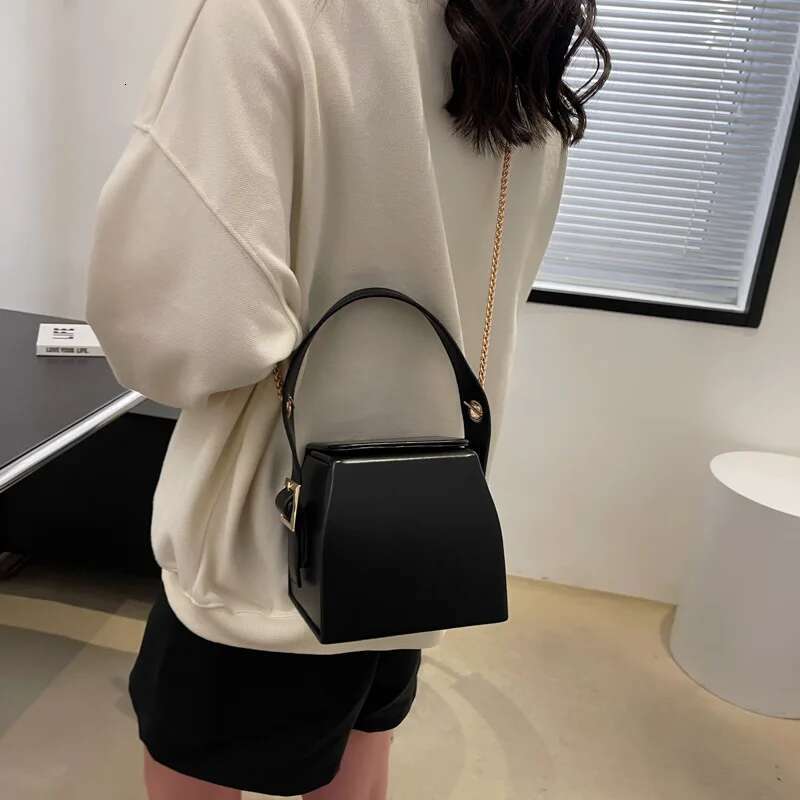 Fashion Leather Small Shoulder Crossbody Women's Square Box Handbag 2023 Daily Commute Bag Party Wedding Clutch Purse