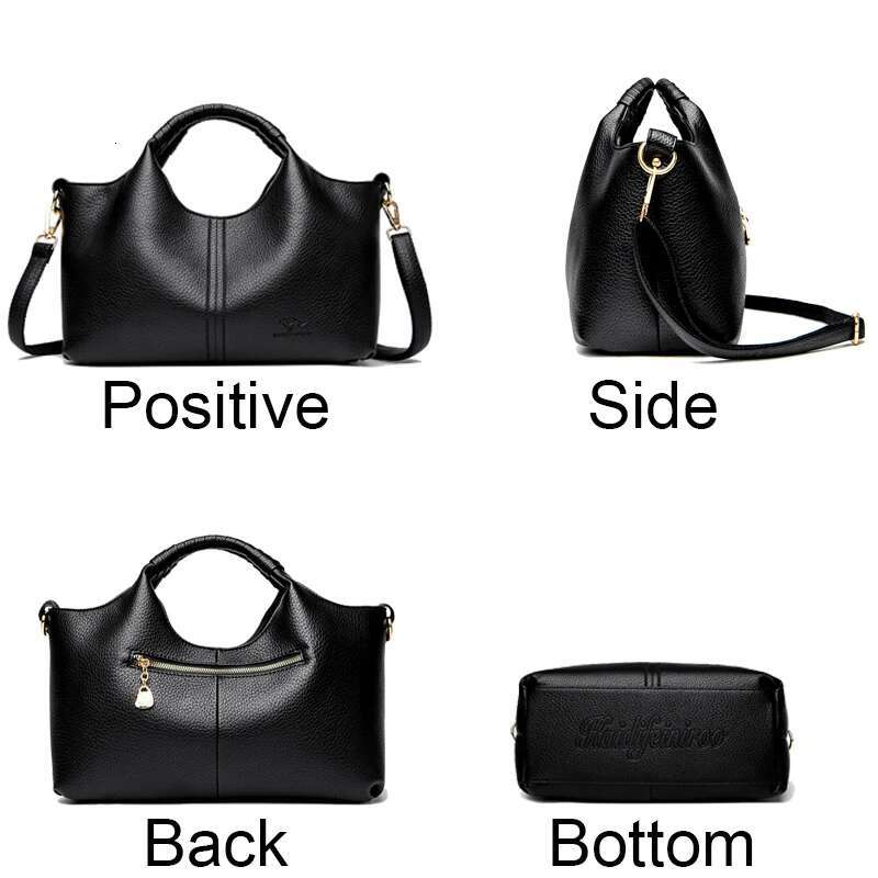 Authentic Leather Tote Bag Large Capacity Women's Single Shoulder Diagonal Crossbody Bags Fashion Simple Female Handbag