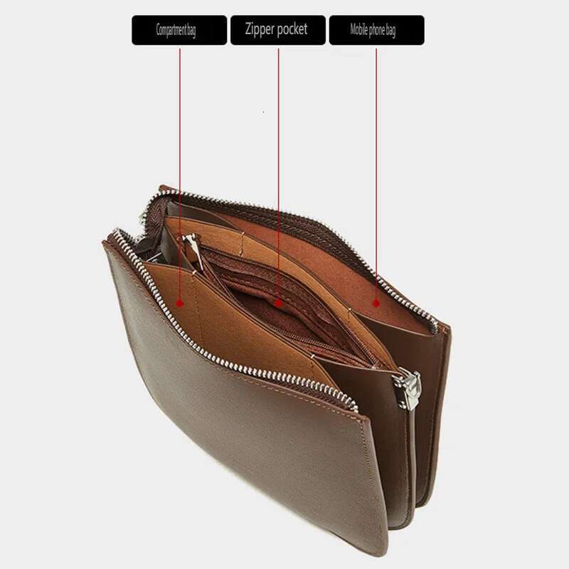 Formeki Genuine Leather Ins Fashion Crossbody Concise Vintage Square Underarm Design Ladies Female Bag