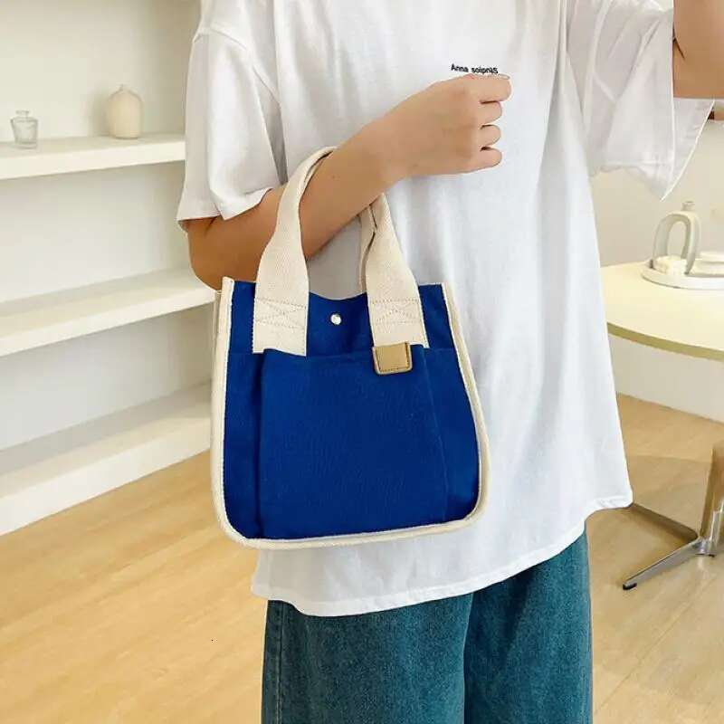 Black Canvas Totes Shoulder For Women Simple Messenger Women's Handbag 2022 New Solid Large Capacity Female Shopper Bag
