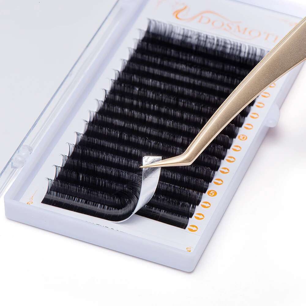 DOSMOTH 10 boxes 16rows 7-16mm mink extensions supples False fake eyelash extension individual lashes cosmetics