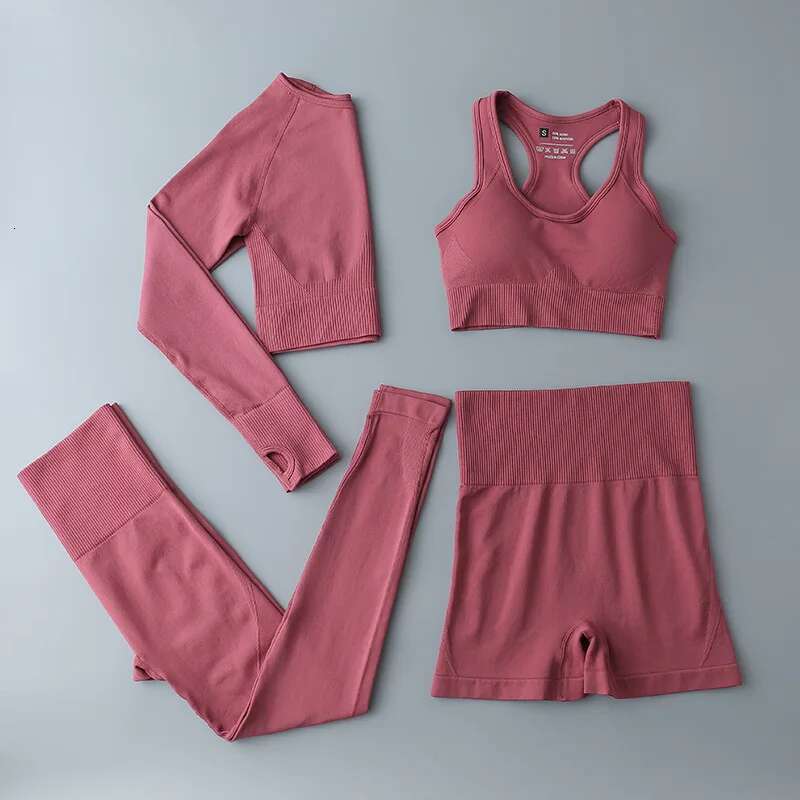 High Quality Seamless Clothes Sportswear Yoga Suits For Women Fiess Set Tracksuits Sports Bra Gym Leggings