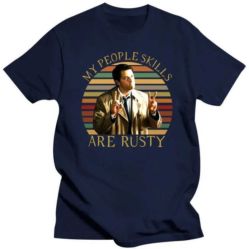 The supernatural skills of my people are T-shirts mens cotton T-shirts short sLeeves interesting TV Castile T-shirts and T-shirtsXJ250409