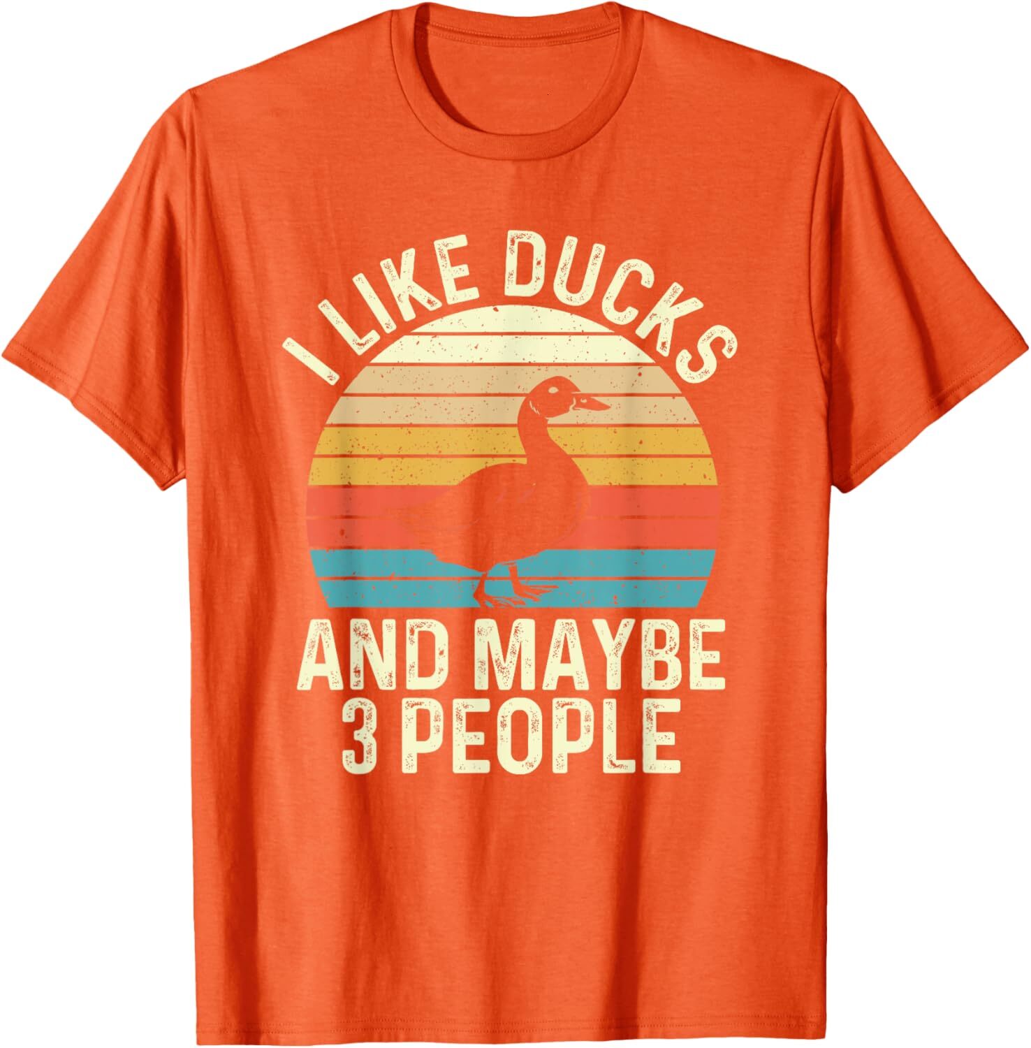 T shirt for Mens I Like Ducks And Maybe 3 People - Duck Lover Graphic Tee Casual Tops Clothes Short sleeve cool