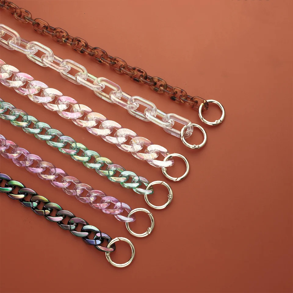 Acrylic Bag Chain Belt Detachable Accessories Colorful Womens Resin Wallet Fishbone 250408