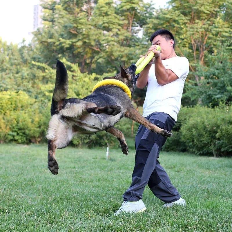 Update Dog Toys Pet Flying Discs EVA Training Ring Puller Resistant For Dogs Floating Puppy Bite Toy Interactive