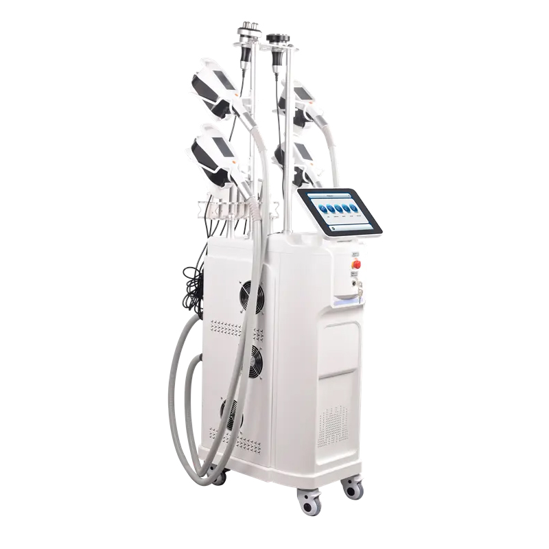 Non-Surgical Cryolipolysis Body Slimming Double Chin Treatment 9 In 1 Cryotherapy Skin Tightening Fat Dissolving Radiofrequency Cavitation Machine