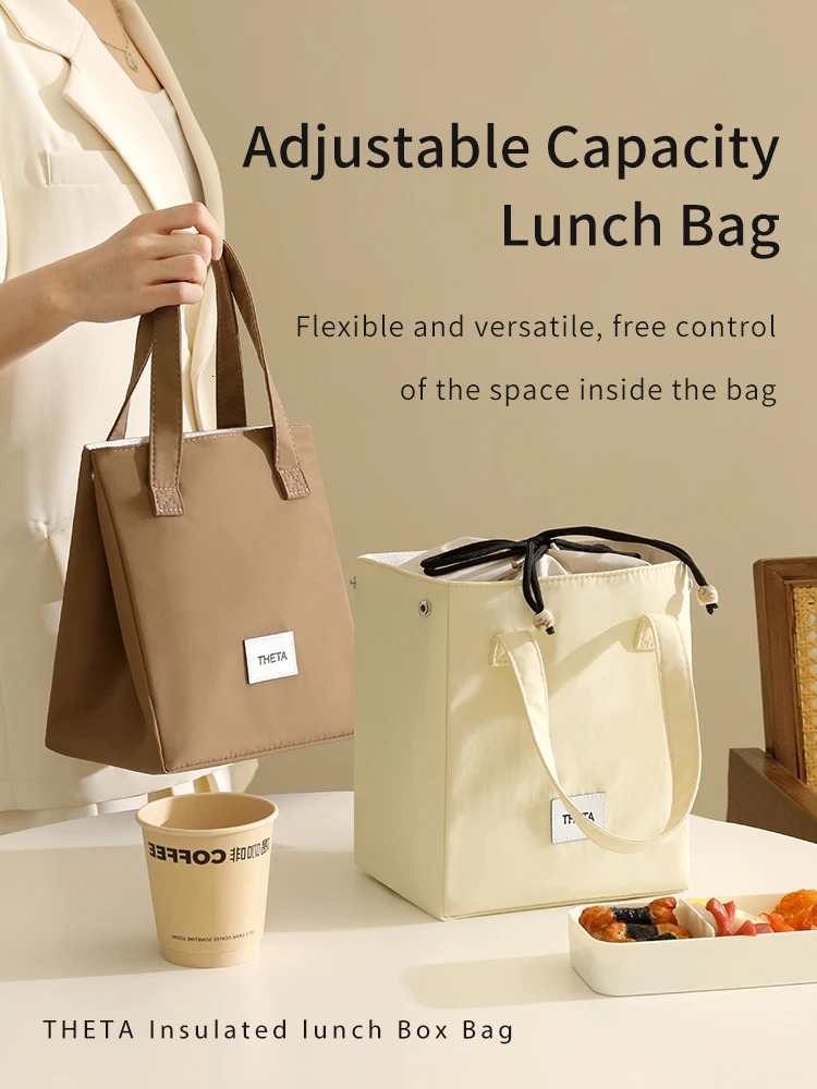 Tianzong lunch bag womens insulated box handbag cooler waterproof bento office food shoulder 250408