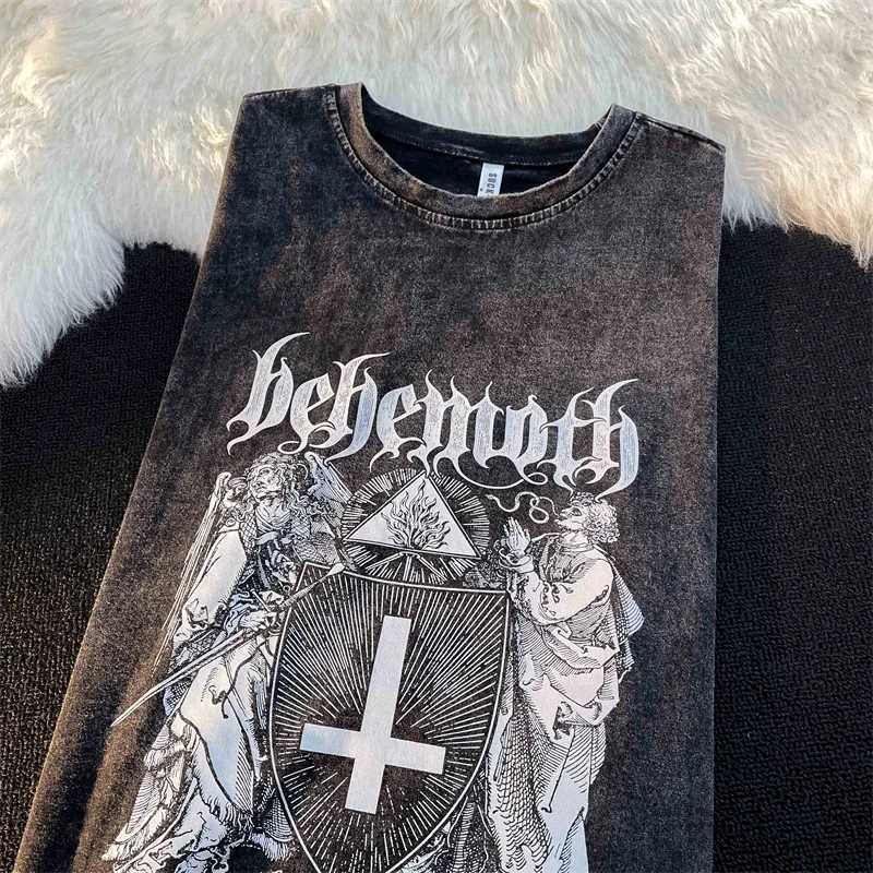 100% pure cotton American retro sleeveless T-shirt suitable for summer men and women Super Fire Small vest topXJ250409
