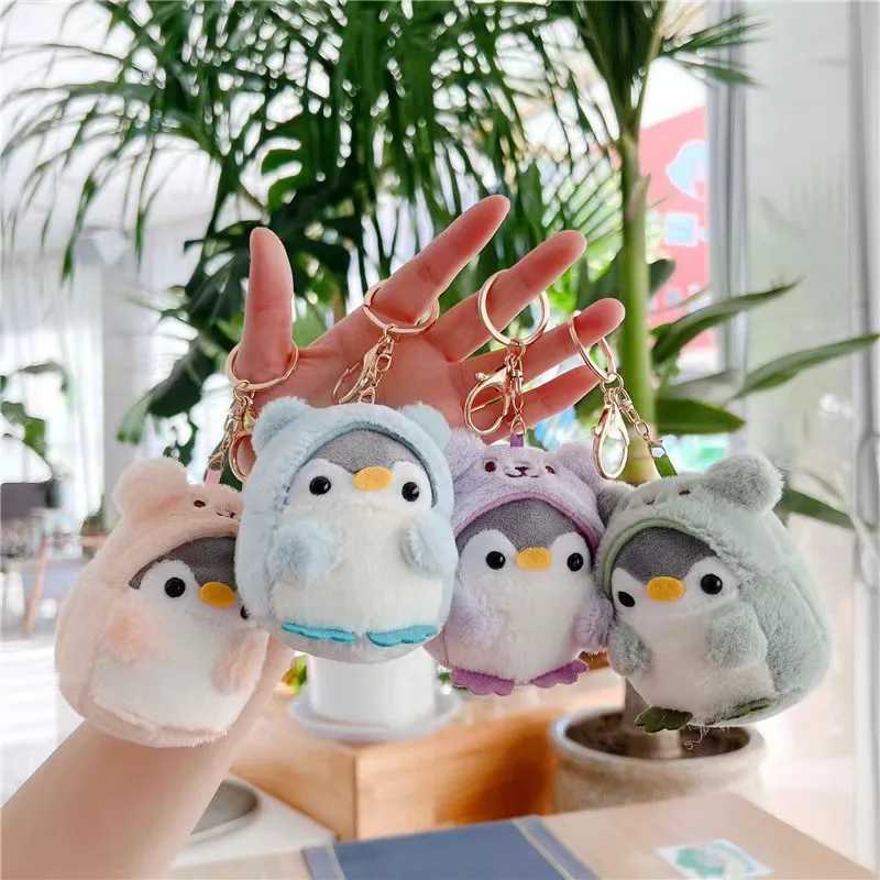 New Little Penguin Plush Keychain Cute Plush Doll Anime Kaii Childrens Toy Pendant Keychain Girl Birtay GiftXJ250409