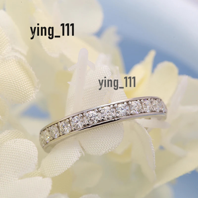 CVD HPHT Jewelry 14k White Gold 2.0mm DEF Color VS Round Cut Lab Grown Diamond Engagement Wedding Band Ring for Women
