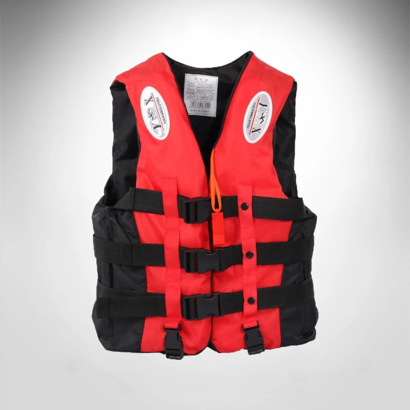 Adult life jacket water sports safety vest surfing lifeguard kayaking and water sports 120kg 250409