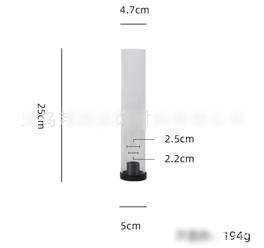 Holders 4 Pcs/Lot Wedding Glass Sleeves Bottomless Hurricane Home Decoration Candlestick Tube Desktop Ornaments Drop Delivery Dhh1N