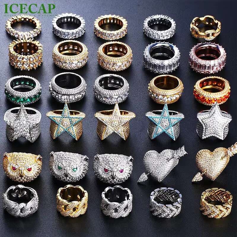 Mens Luxury Moissanite Jewelry Diamond Ring S925 Sterling Silver VVS1 Moissanite Ring With GRA Certificate