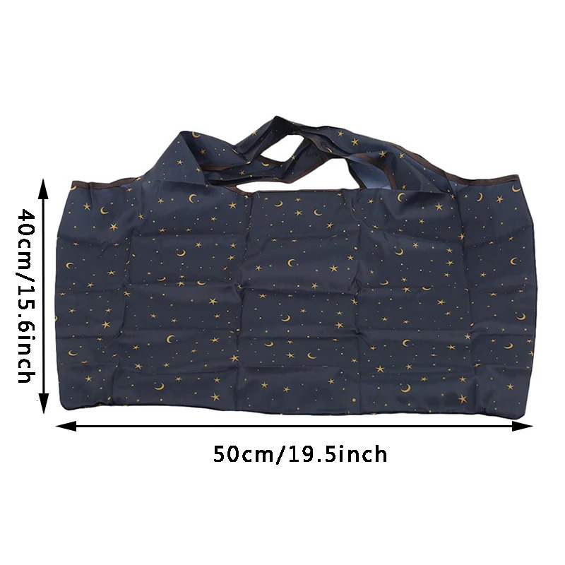 Thick folding shopping bag large capacity reusable environmentally friendly suarket waterproof shoulder 250408