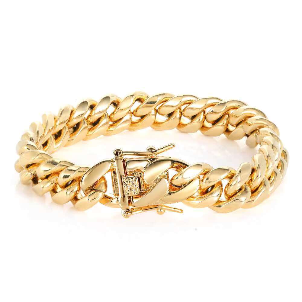 Filled Chain Plated Necklace Set Gold Jewelry Cuban Stainless Steel Mens for Men Wholesale 14k 18k Gold Fashion Design NL 2023